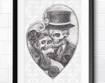 Sugar Skull Wall Art Etsy