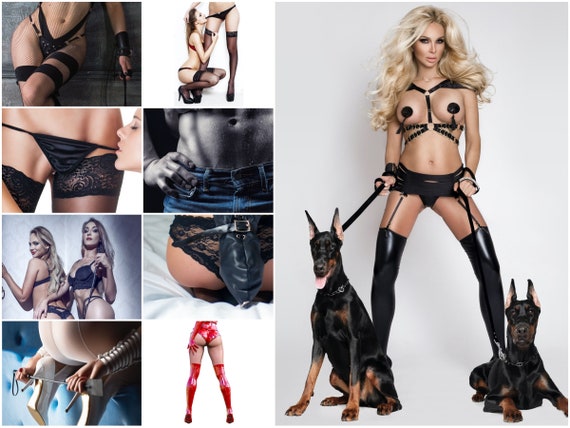Doberman woman erotic