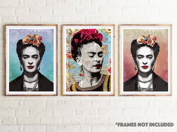 Frida Kahlo Pop VI - CANVAS or PRINT WALL ART Nigeria