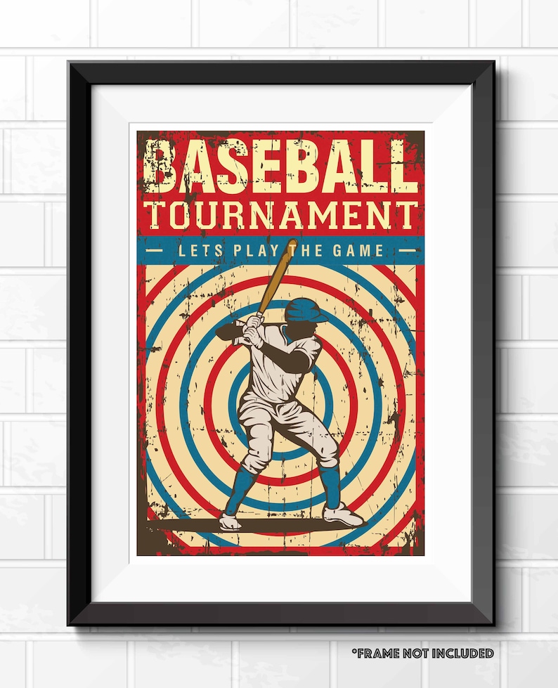 Awesome Retro Sports Pop Art Poster Prints Games Room Fishing Etsy