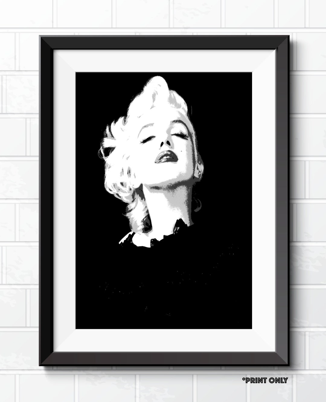 Marilyn Monroe Iconic Artwork A4 A3 Digital Art Prints Marilyn - Etsy