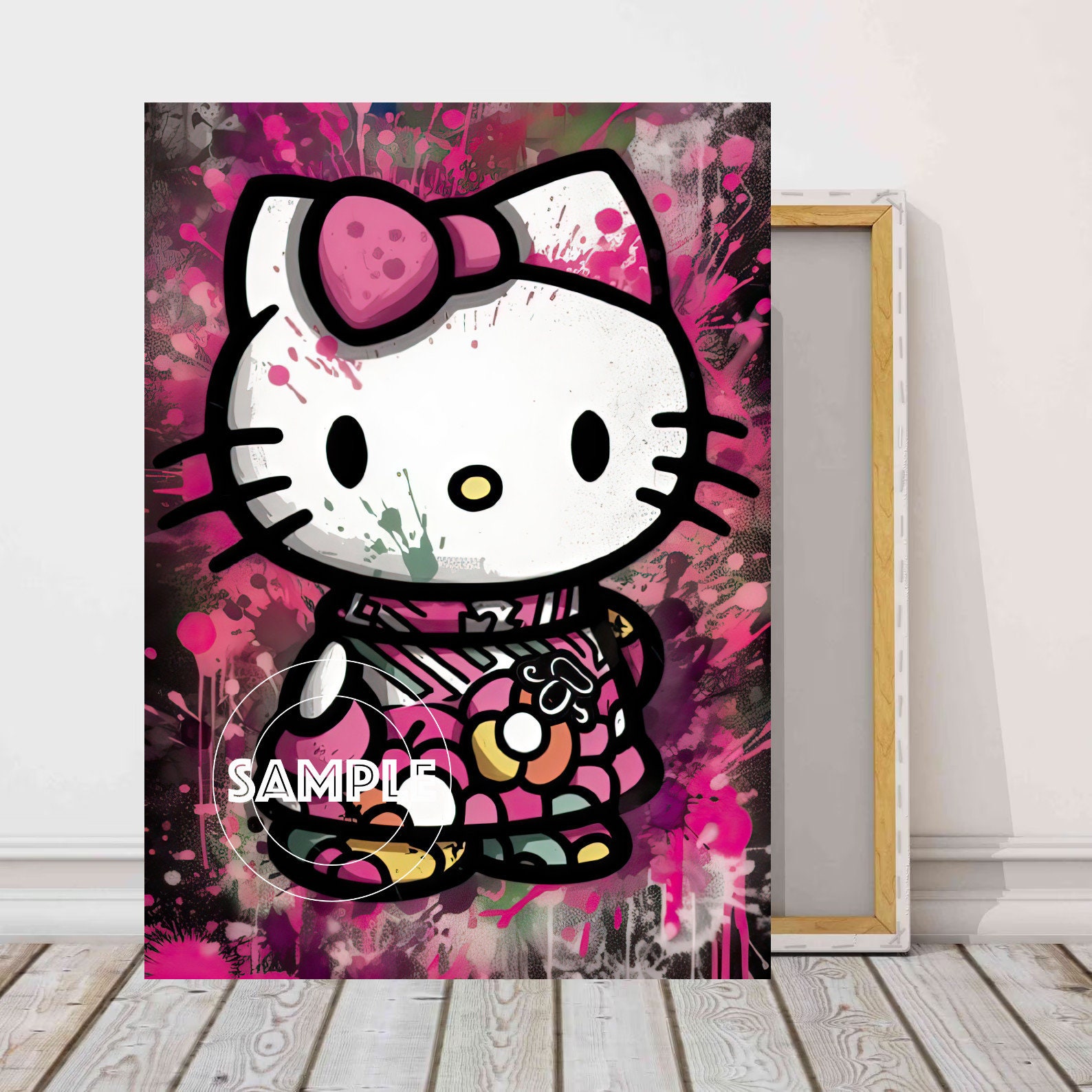 Hello Kitty Poster Pack for Walls - Hello Kitty Room Decor Bundle with 12  Mini Hello Kitty Wall Art Posters Plus Hello Kitty Keychain, More | 6 x 4