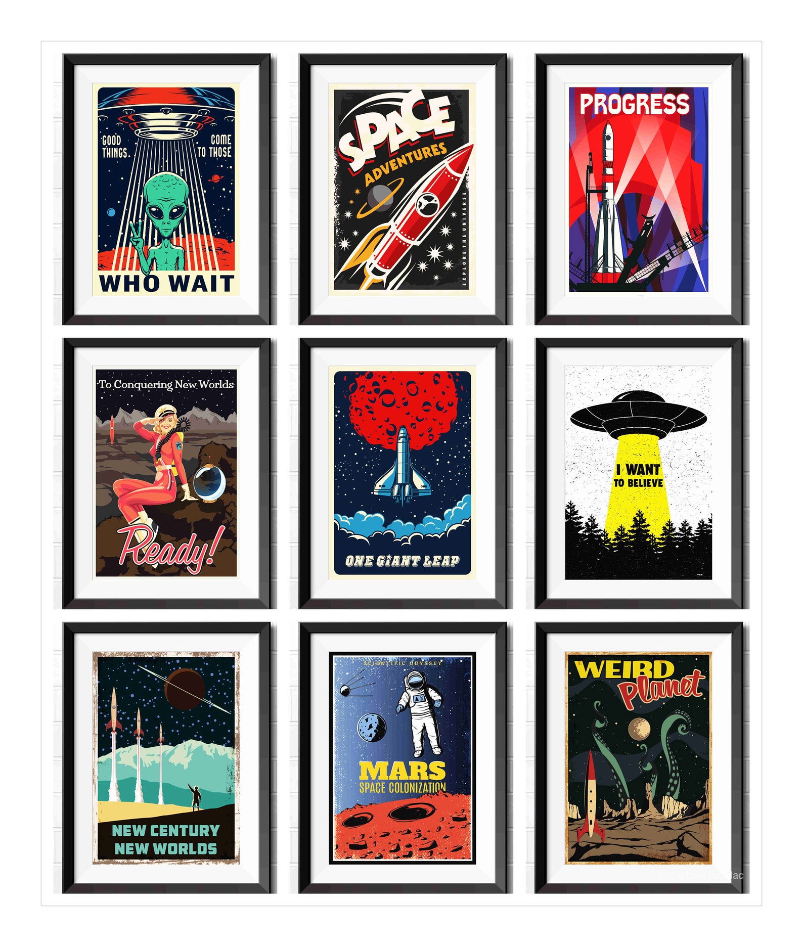 Retro Sci Fi Pop Art Space Poster Prints A4 A3 A2 Futuristic Etsy retro-sci-fi-pop-art-space-poster-prints-a4-a3-a2-futuristic-etsy