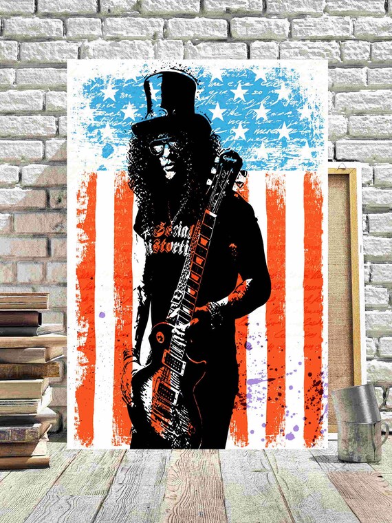 Slash - Guns N Roses Art Print