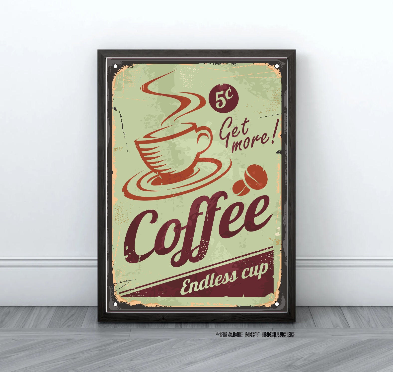 Extra Large Iced Coffee Lover Coffee Cup Typography Poster for Sale by  Retrospacetive Design
