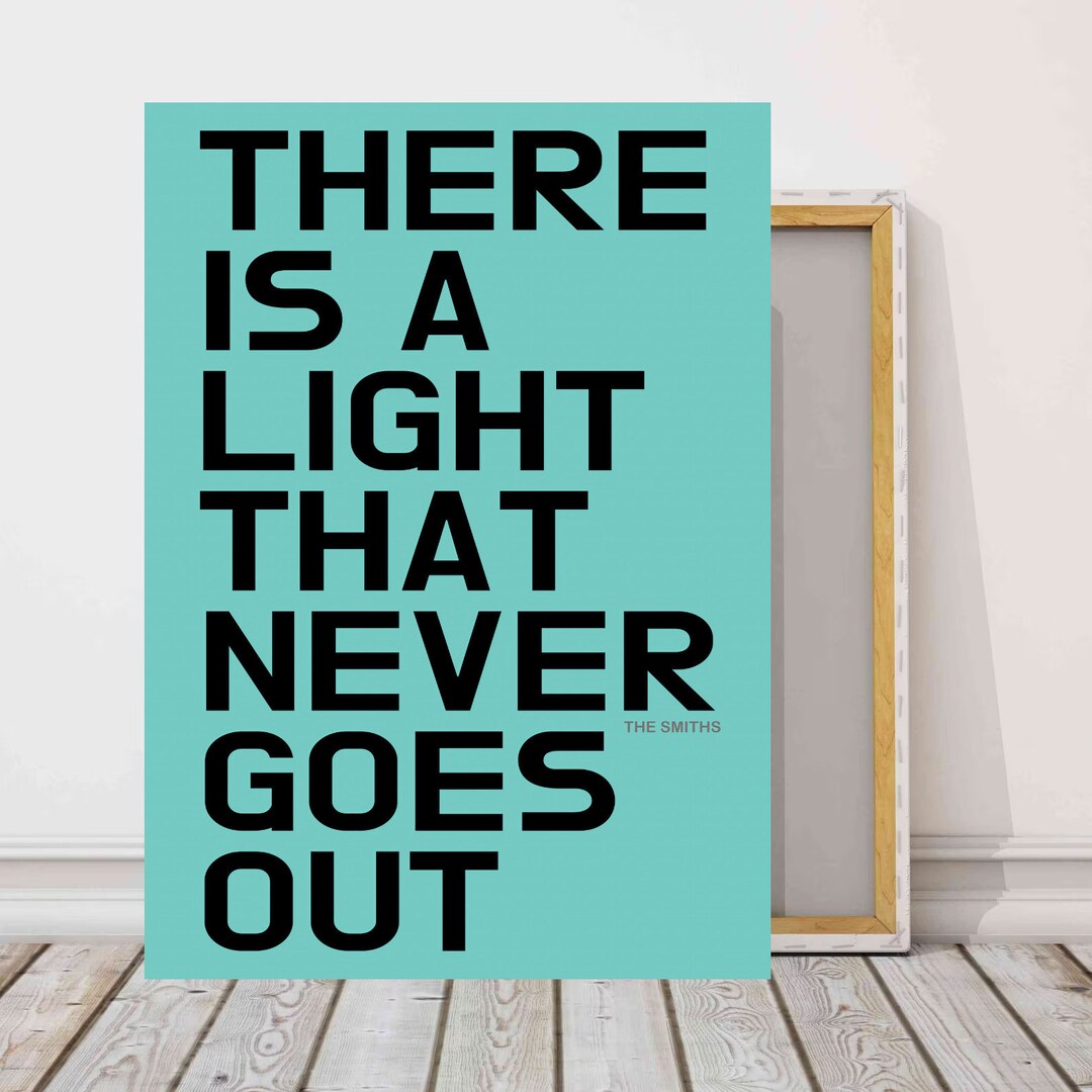 THE SMITHS Song Lyrics Framed Canvas Picture Music Pop Art Wall Art