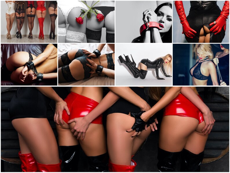 Sexy Erotic BDSM Erotica Fetish Bondage Photo Poster Prints Dominatrix Lesbian A4 A3 A2 A1 Sexy Lingerie Bedroom Home Decor Wall Art #1 