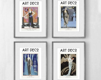 Affiches vintage Art déco, décoration d'intérieur, salon, Art nouveau, oeuvre d'art murale Art déco française
