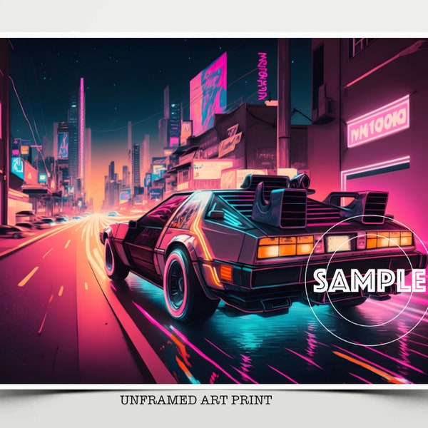 Back to the Future Poster Prints Retro 1980's Car Modern Art Home Decor Retro Pop Art Wall Art Great Gifts #16