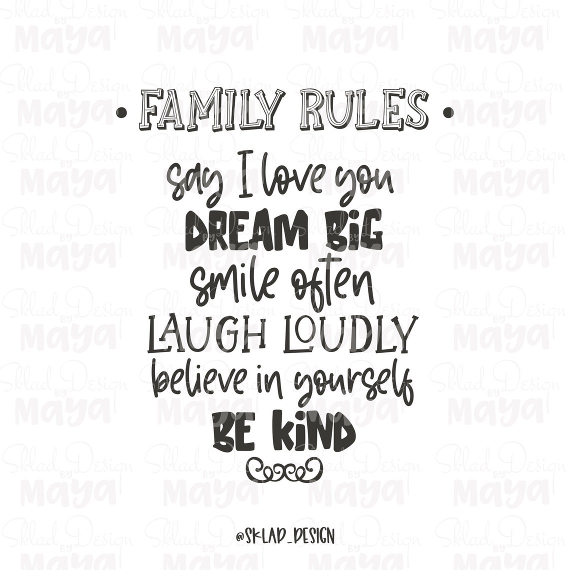 Free Free 126 Family Rules Svg SVG PNG EPS DXF File