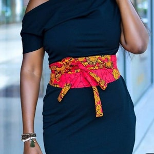 Afrikanischer Damen Gürtel/Tailleband 2 in 1 "Adjoa"