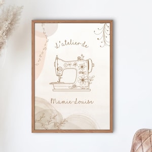 Affiche personnalisée spécial couturière