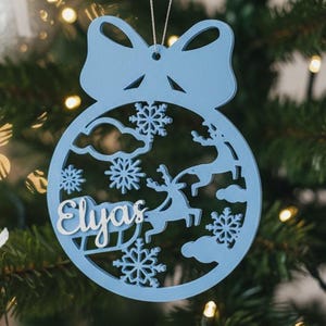 Personalized Christmas ball with first name