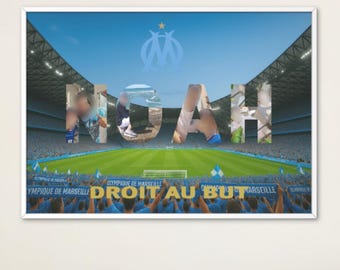 Mug personnalisé OM et prénom, tasse Olympique de Marseille