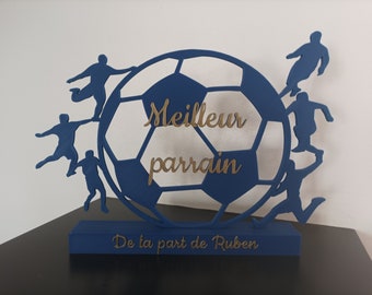 Personalized decoration for godfather on the theme of football