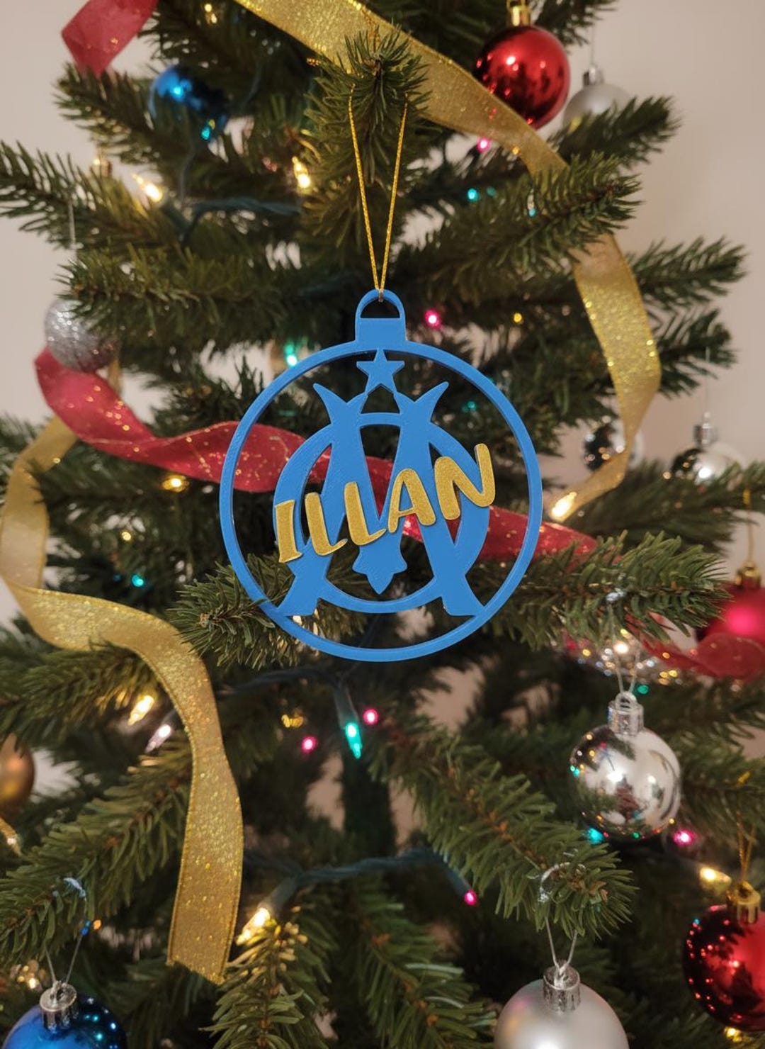 Boules De Noël Olympique De Marseille - Décoration De Sapin Ou Cadeau Pour Supporter