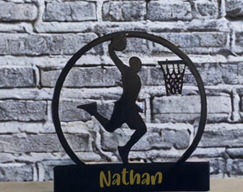 Personalized basketball wall decoration