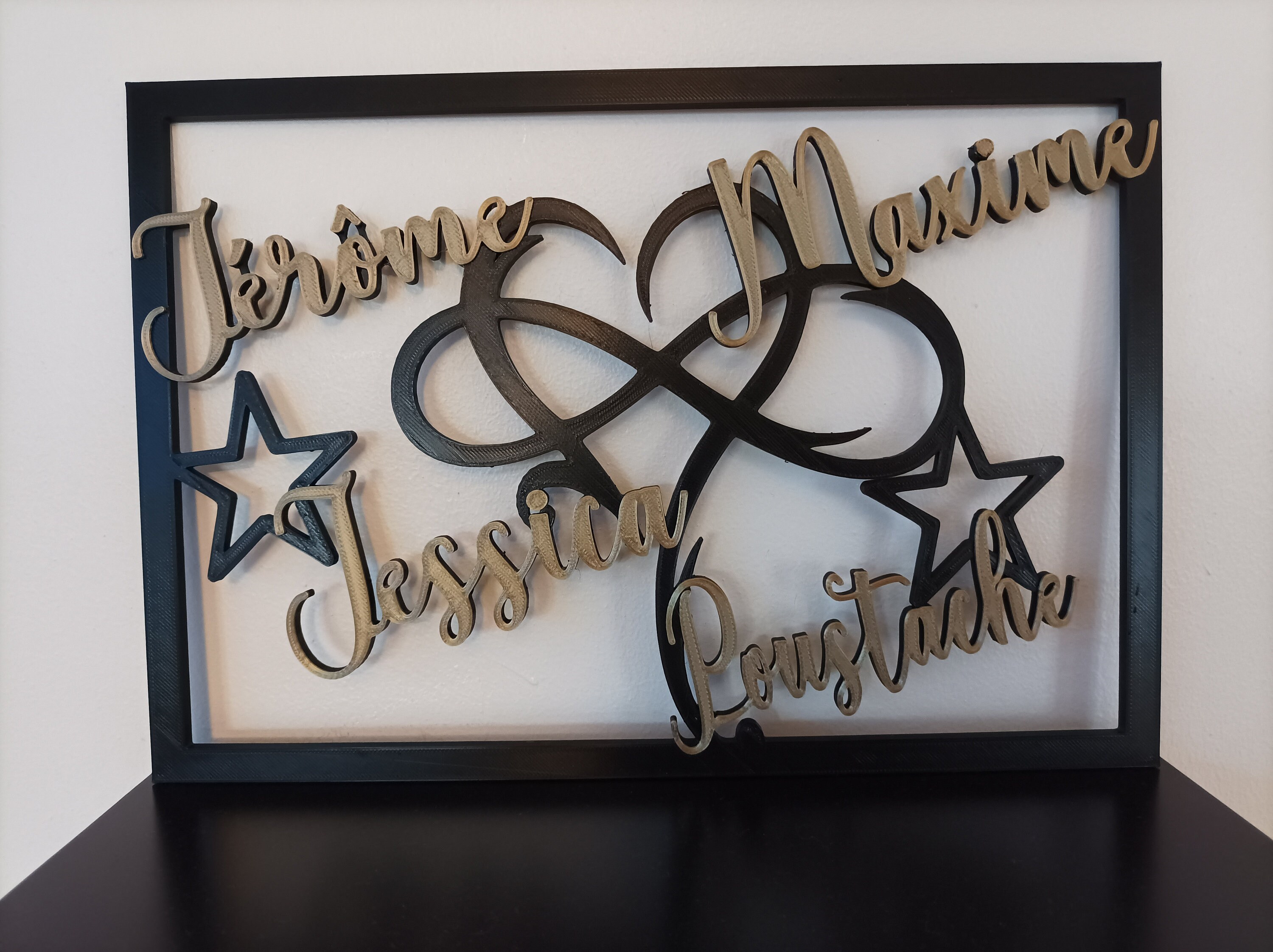 Cadre Prénom de La Famille