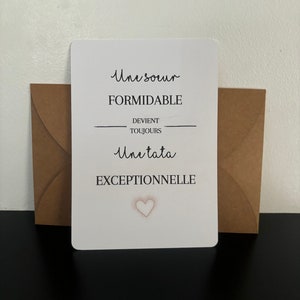 Carte annonce de grossesse