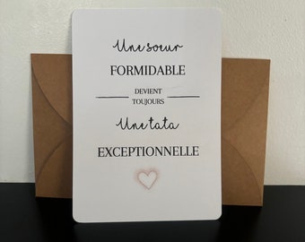 Carte annonce de grossesse