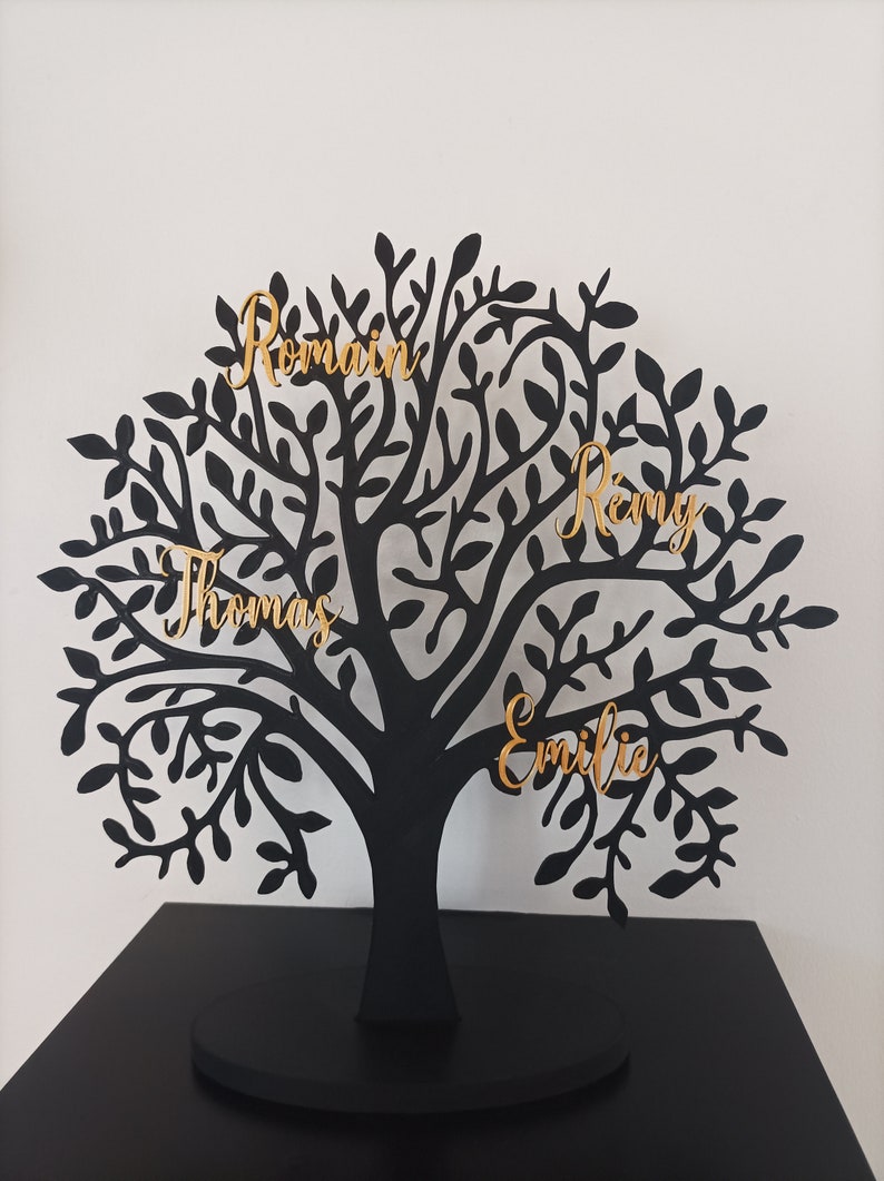 Tree of life on base to personalize 3D image 4