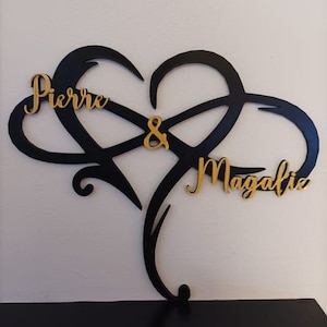 Heart sign with personalized infinity