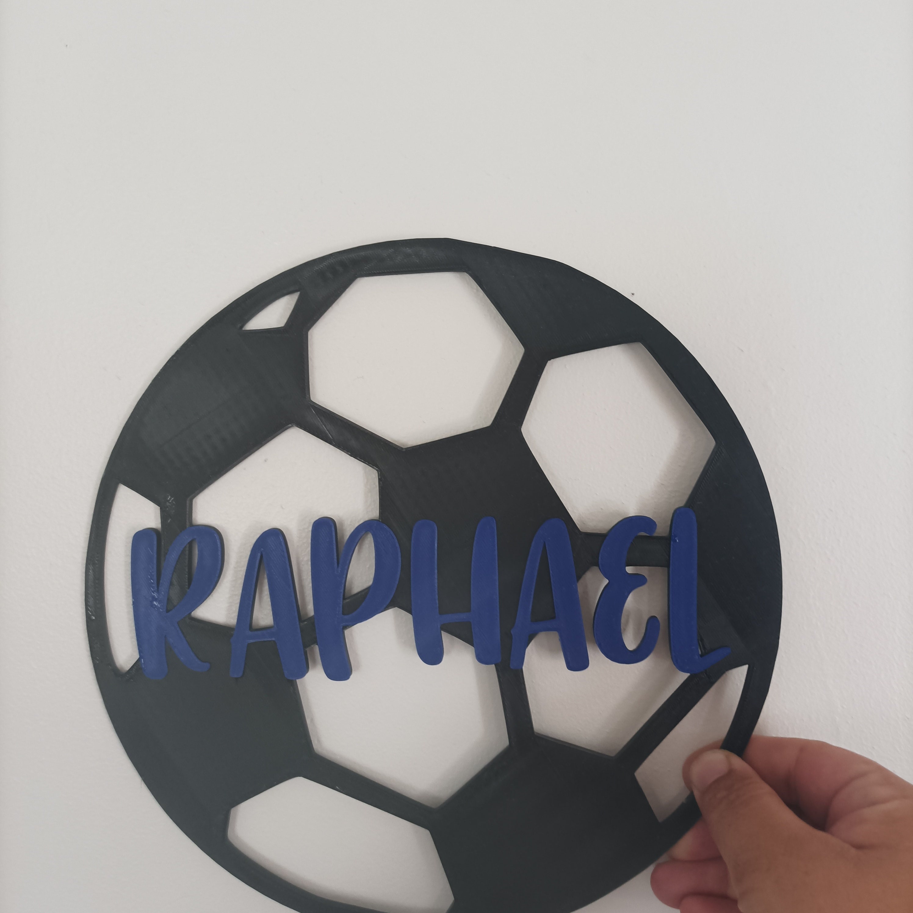 Ballon de foot personnalisé avec prénom - Bicolore