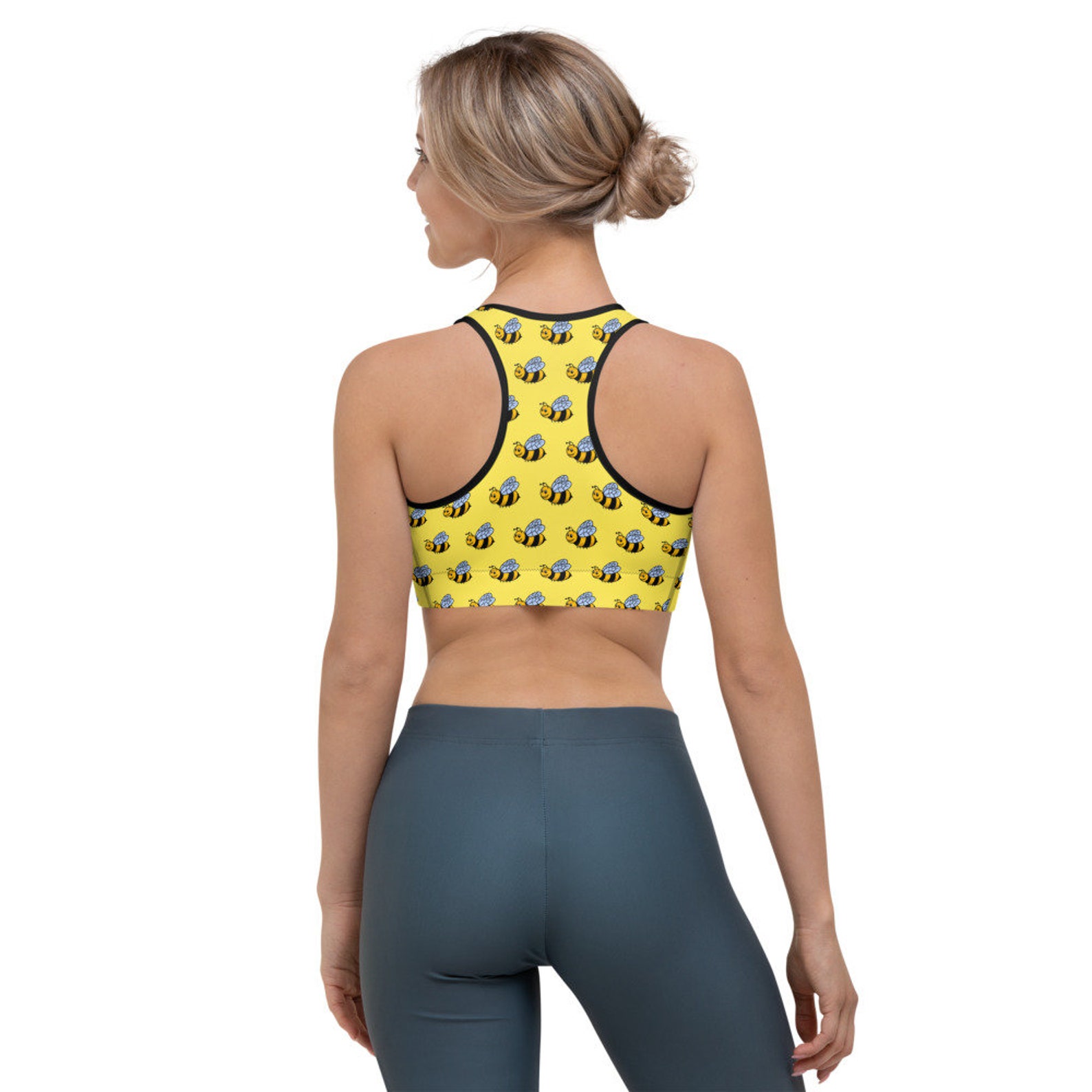 Bumble Bee Sports Bra Honey Bee Sports Bra Etsy