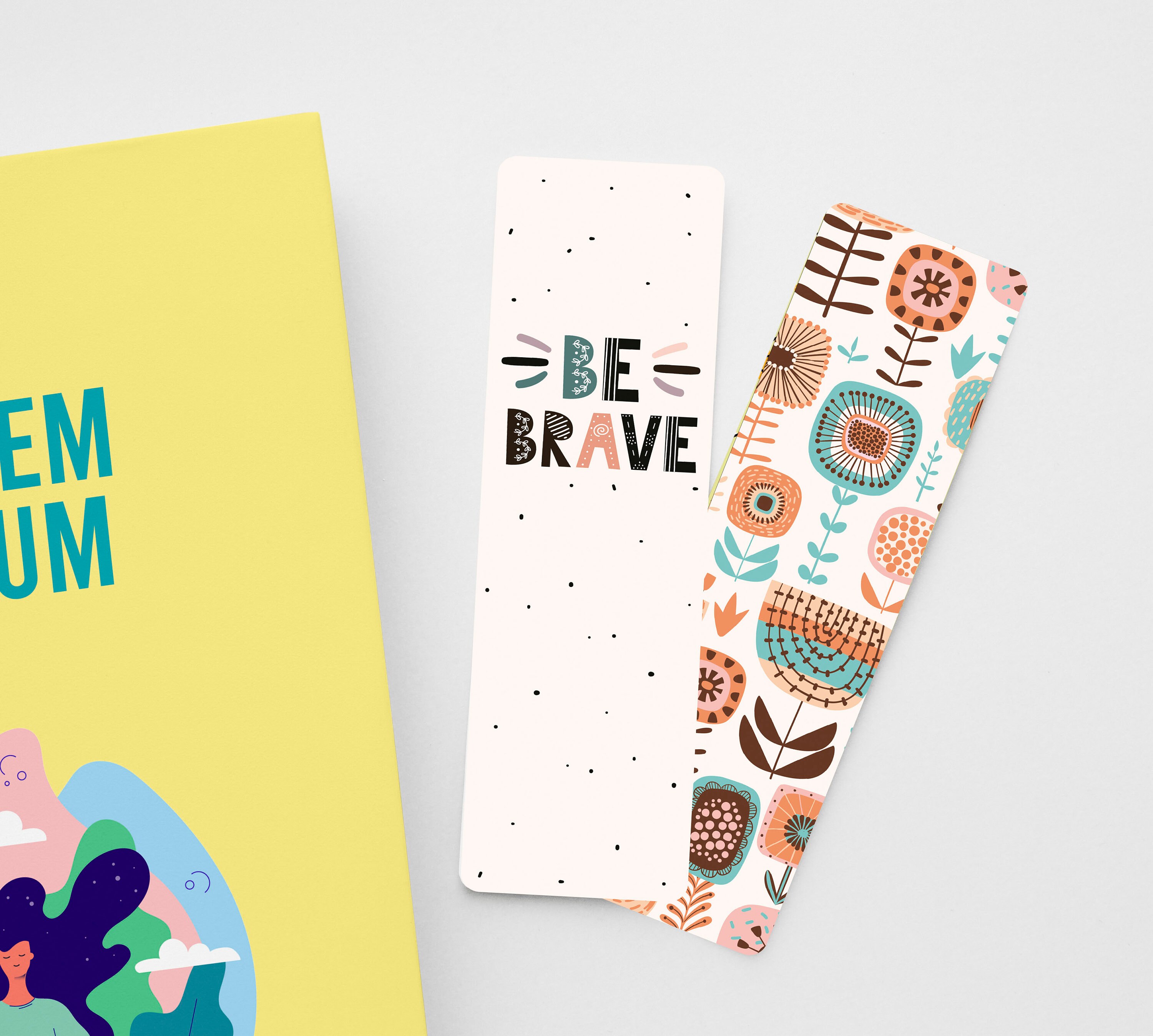 Be Brave Set of 2 bookmarks Etsy