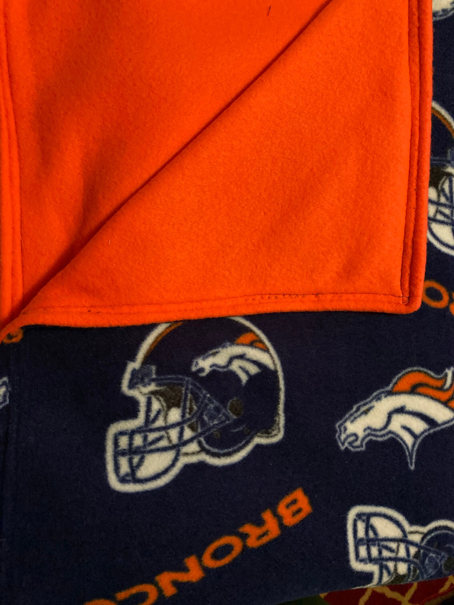 Broncos blanket in super soft fleece | Etsy