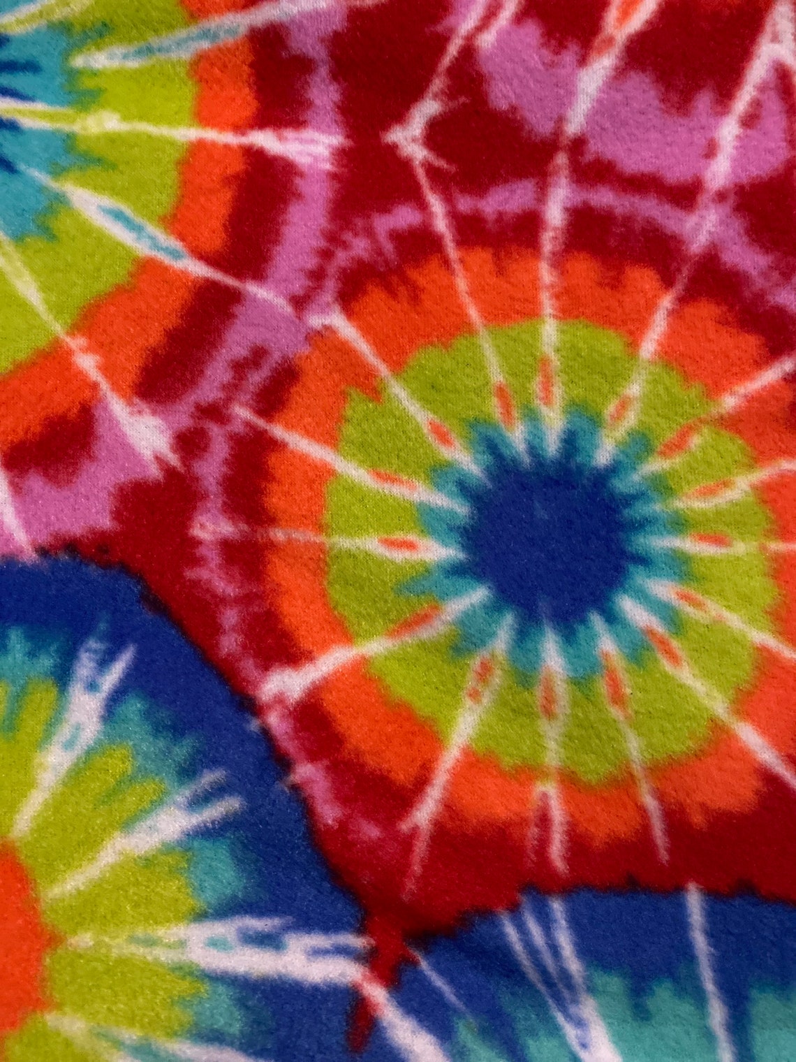 Super Soft Fleece Tye Dye Blanket for Your Little One Bright Etsy UK