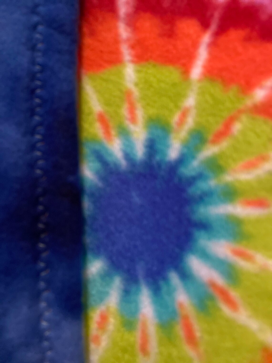 Super Soft Fleece Tye Dye Blanket for Your Little One Bright Etsy UK