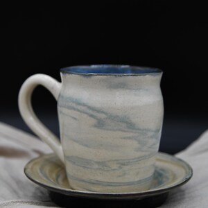 Swirl Mug & Saucer Set