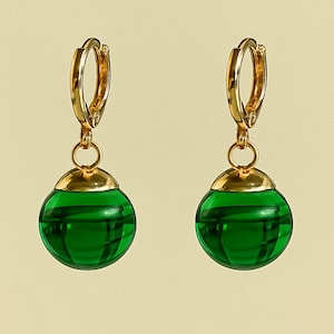 Green Potara Earrings- Gold