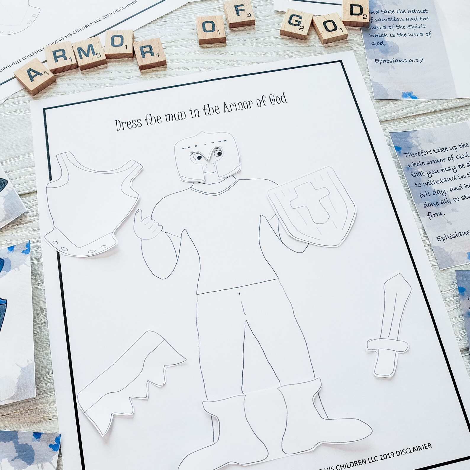 KJV Armor of God Bundle the Full Armour of God Scripture Etsy