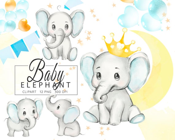 Baby Elephant Clipart Watercolor Elephant Boy Baby Shower Etsy Baby Elephant Clipart Watercolor Elephant Boy Baby Shower Etsy