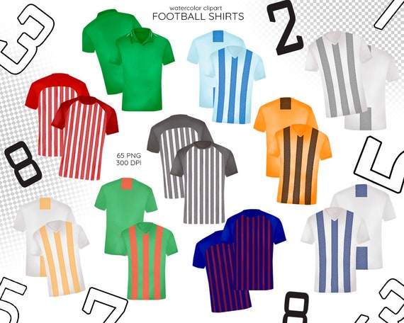 Football top shirt clipart