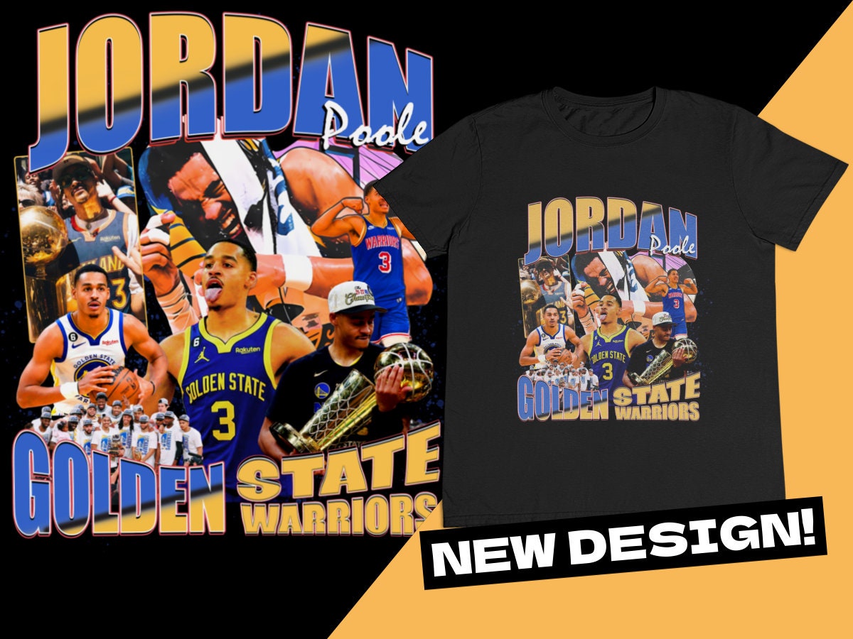 Jordan Poole Vintage 90s Style Basketball Shirt