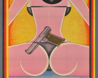 The Lost Honor of Katharina Blum ORIGINAL 1977 Polish Movie Poster - Volker Schlondorff - Andrzej Krajewski Art