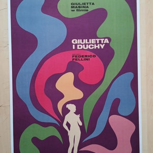 Juliet of the Spirits ORIGINELE Poolse filmposter 1968 - Federico Fellini - Giulietta Masina - Eryk Lipinski Art