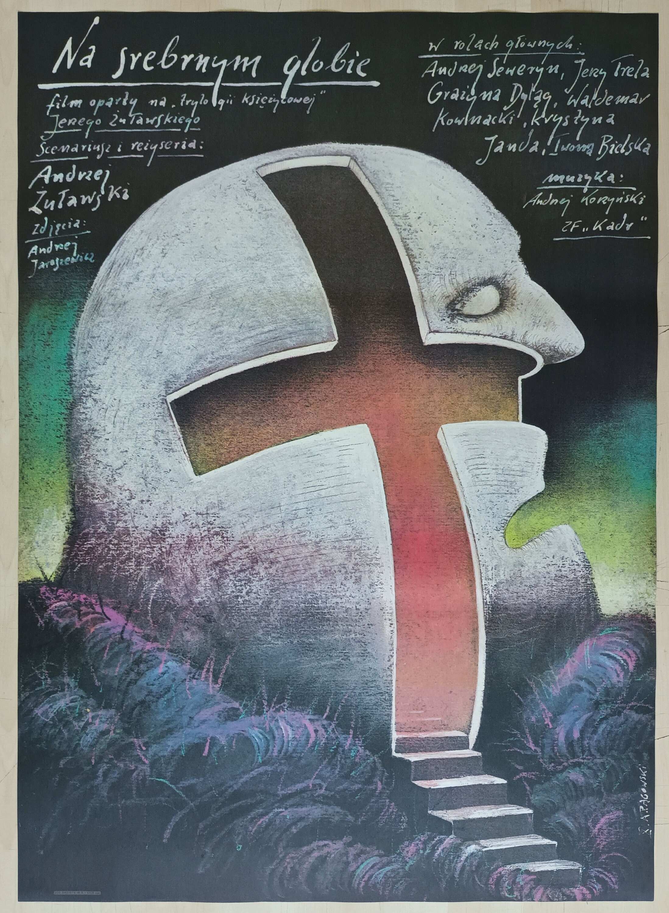 On The Silver Globe ORIGINAL 1988 Polish Movie Poster Andrzej 