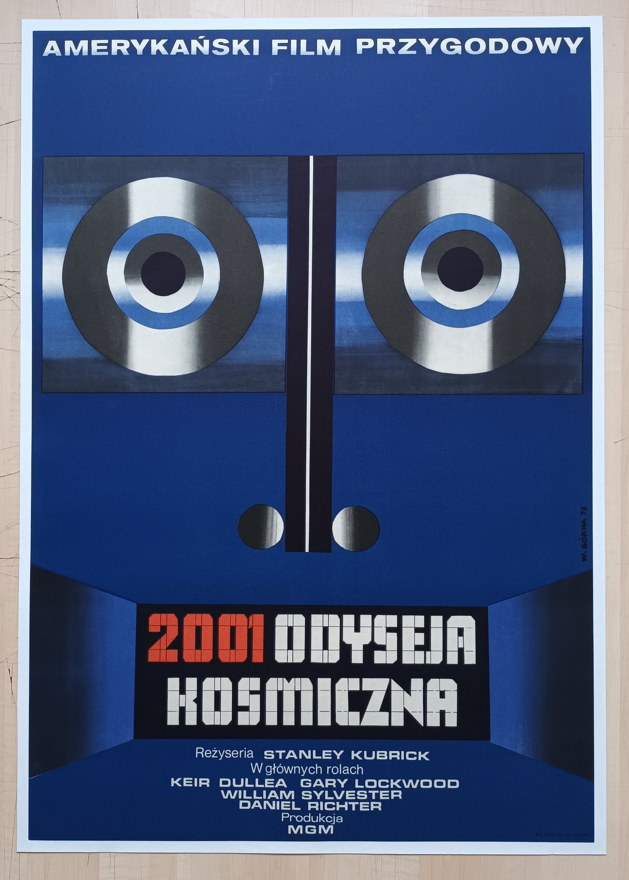 2001: A Space Odyssey ORIGINAL 1968 Vintage Polish Movie Poster - Stanley Kubrick - Wiktor Gorka Art