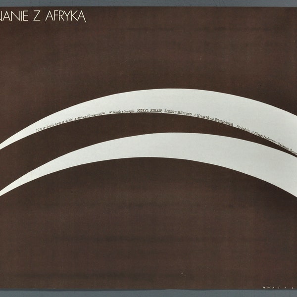 Out of Africa Poster Etsy