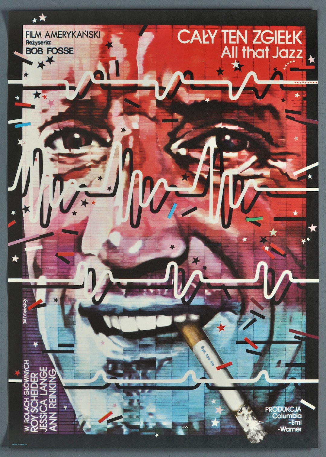 All That Jazz ORIGINAL 1982 Polish Movie Poster Bob Fosse Etsy