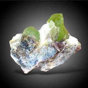 Lustrous Green Peridot Mineral Specimen: Raw Healing Crystal from Pakistan