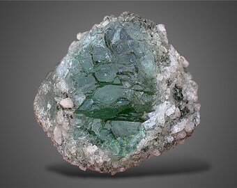 Natural Green Fluorite Crystal Miniature Specimen, Raw Fluorite Stone from Gilgit Pakistan, Healing Crystal, Mineral Collection,