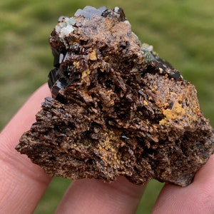 Espécimen de vesuvianita raro de 78,9 gramos, espécimen mineral de vesuvianita marrón, vesuvianita natural, vesuvianita de la montaña Zegi Warsak KPK imagen 4