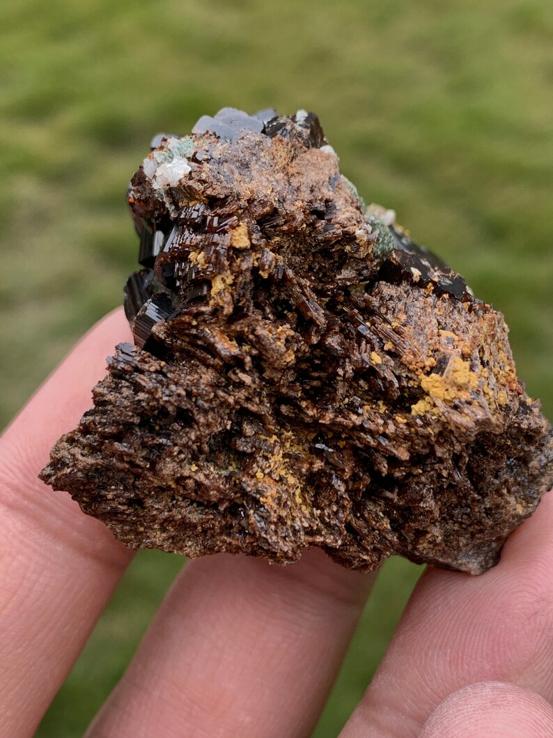 Espécimen de vesuvianita raro de 78,9 gramos, espécimen mineral de vesuvianita marrón, vesuvianita natural, vesuvianita de la montaña Zegi Warsak KPK imagen 4