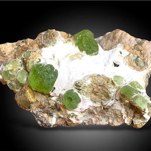 144 Gram Peridot Mineral Specimen,Natural Green Peridot, peridot on Matrix Specimen, Gram Green Peridot Bunch From Supat Kohistan Pakistan