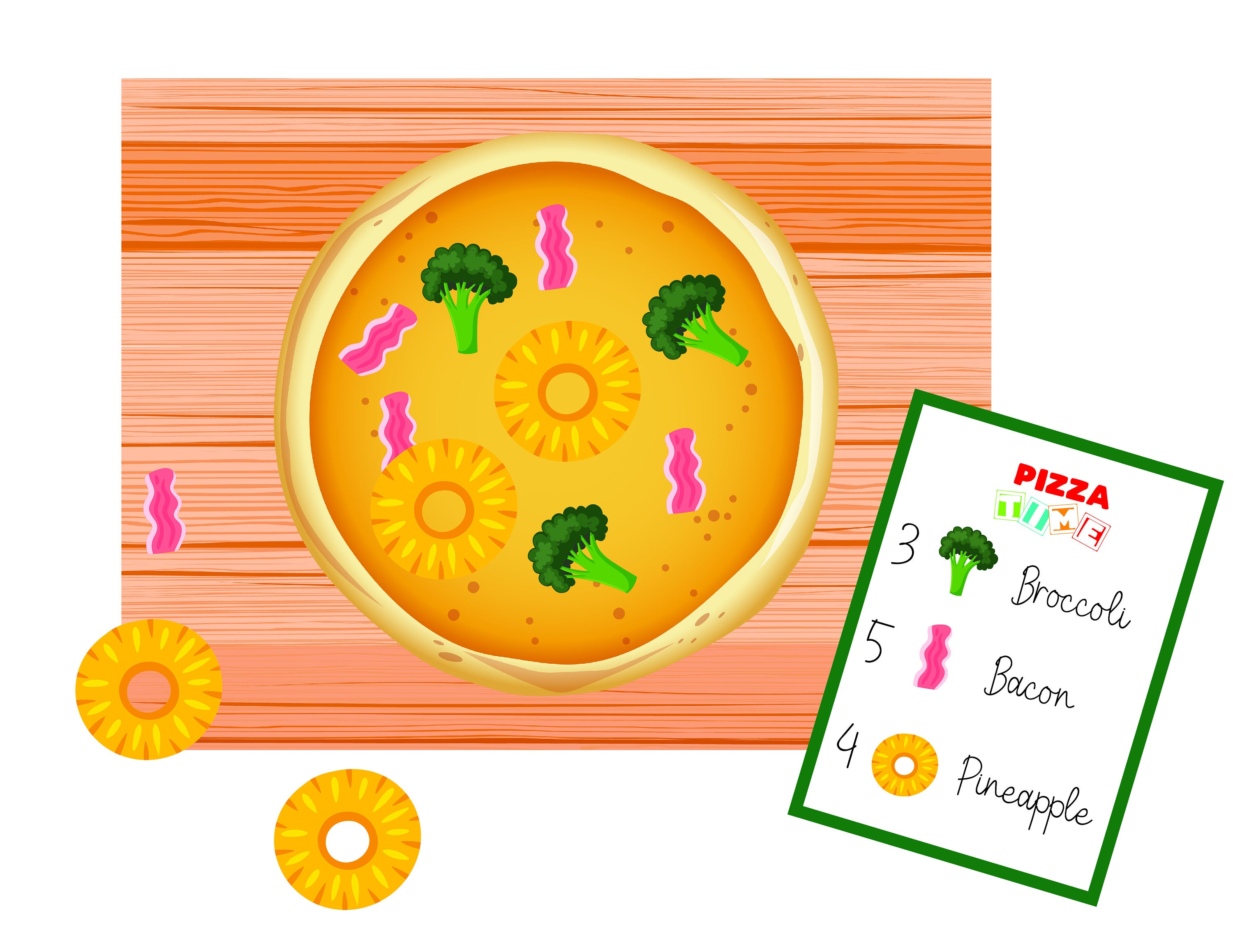 Printable Pizza Toppings Game, Pizza Party Create Your Own Pizza